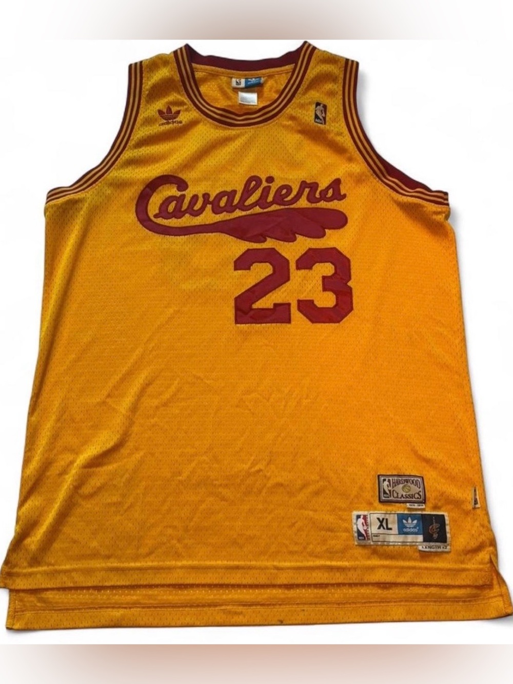 Rare Adidas Hardwood Classics Cleveland Cavaliers Lebron James Basketball Jersey